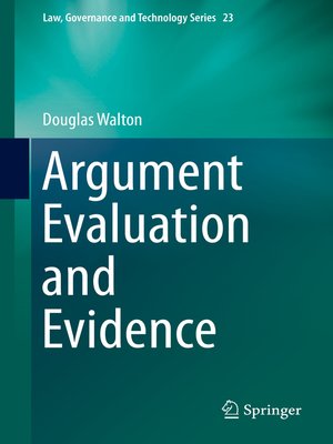 cover image of Argument Evaluation and Evidence